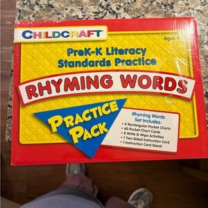 Rhyming Words Practice Pack - Red and Yellow